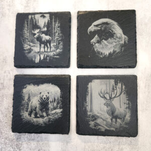 Wildlife Slate Coaster Set
